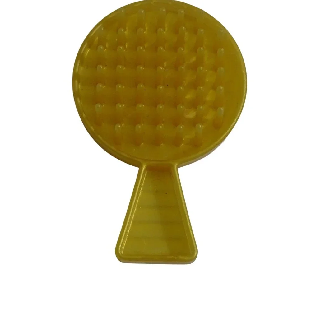LOL Surprise OMG Fashion Doll Gold Yellow Hair Brush 2.5 Inch Embossed Logo